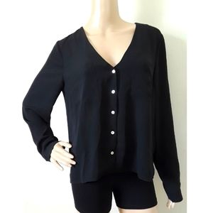 Forever 21 Black Button Up Chemise